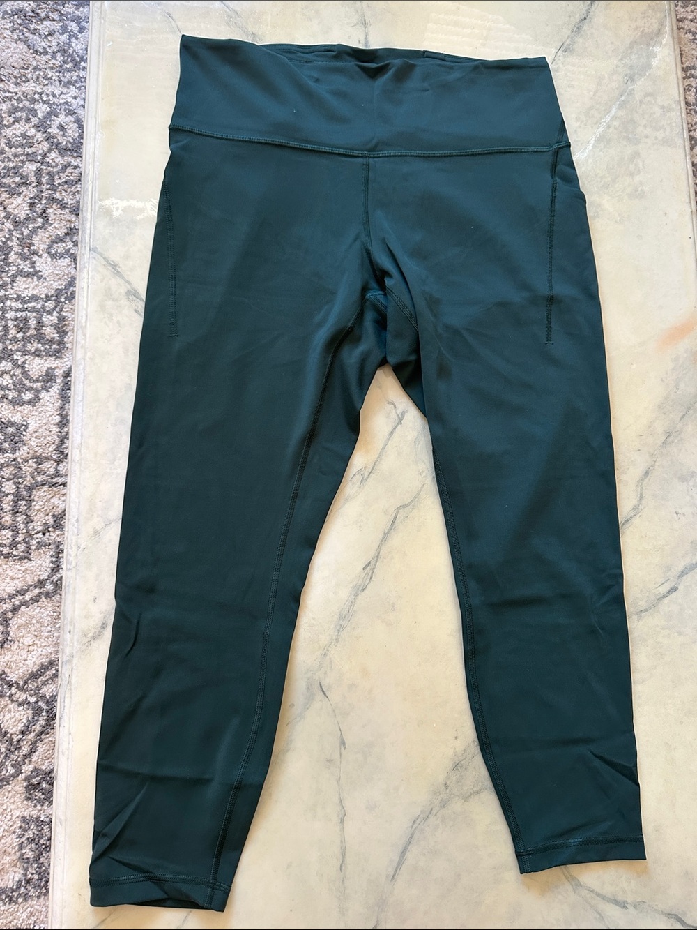 Lululemon Wunder Train 25” Leggings with Pockets in Dark Green (3/$50)